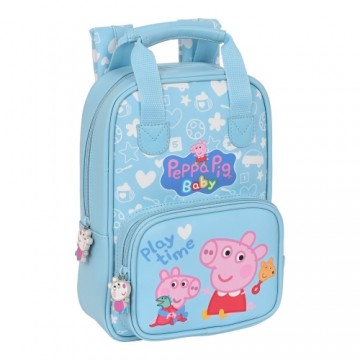 Bērnu soma Peppa Pig Baby Gaiši Zils (20 x 28 x 8 cm)