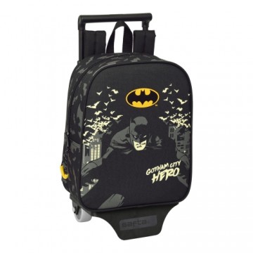 Школьный рюкзак с колесиками Batman Hero Чёрный (22 x 28 x 10 cm)