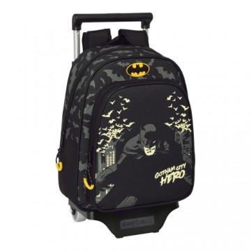 Школьный рюкзак с колесиками Batman Hero Чёрный (27 x 33 x 10 cm)