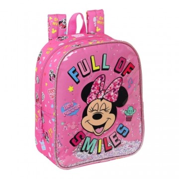 Skolas soma Minnie Mouse Lucky Rozā (22 x 27 x 10 cm)