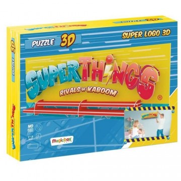 Bigbuy Kids 3D Puzle Superlogo Superthings (80 x 31 x 7 cm)