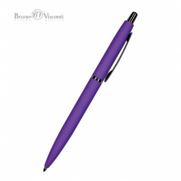 Bruno Visconti Lodīšu pildspalva HobbyTime San Remo, violets korpuss, automātiska, 1mm, zila