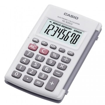 Kalkulators Casio HL-820LV-WE Pelēks Sveķi (10 x 6 cm)