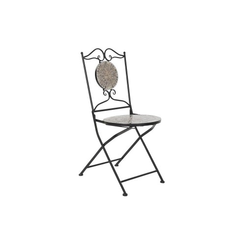 Садовое кресло DKD Home Decor Keramika Melns Dzelzs konstrukcija (42 x 50 x 90 cm) image 1