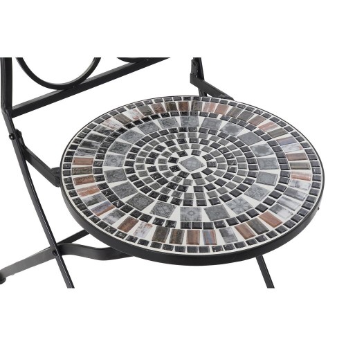 Садовое кресло DKD Home Decor Melns Keramika Daudzkrāsains Dzelzs konstrukcija (39 x 50 x 93 cm) image 2