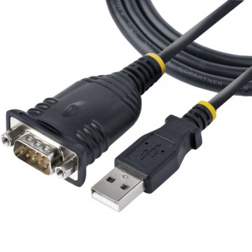 USB uz Sērijas porta Kabelis Startech 1P3FP-USB-SERIAL Melns