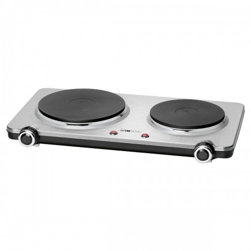Clatronic Stainless steel double hotplate image 1