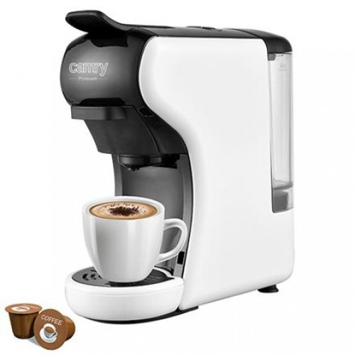 Camry Multi-capsule Espresso machine CR 4414 Pump pressure 19 bar, Ground/Capsule, 1450 W, White/Black image 1