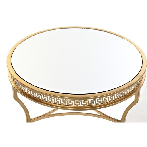 Mazs galdiņš DKD Home Decor spogulis Bronza Metāls Austrumniecisks (61 x 61 x 46 cm) image 3