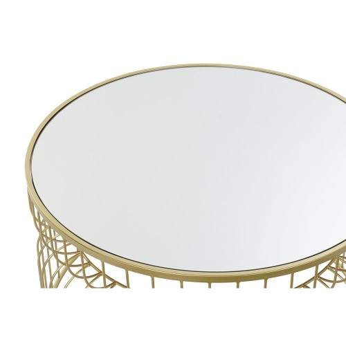 Mazs galdiņš DKD Home Decor spogulis Bronza Metāls (71 x 71 x 43 cm) image 2