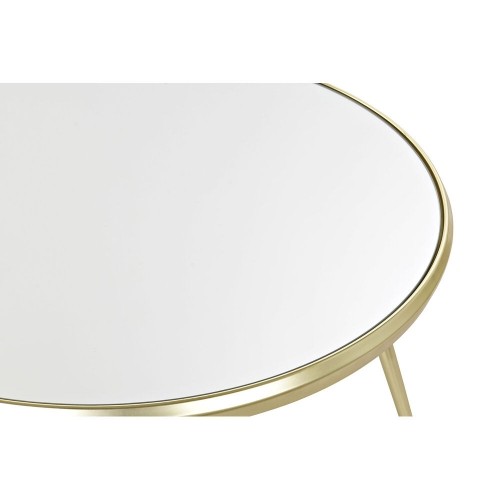 Centrālais galds DKD Home Decor spogulis Tērauds (83,5 x 83,5 x 40 cm) image 2
