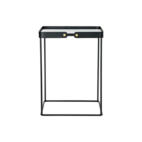Komplekts ar 2 galdiņiem DKD Home Decor Stikls Melns Bronza Metāls (42 x 42 x 56 cm) (2 pcs) image 3