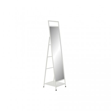 Brīvi stāvošs spogulis DKD Home Decor spogulis Metāls Balts Loft (39 x 40 x 160 cm)