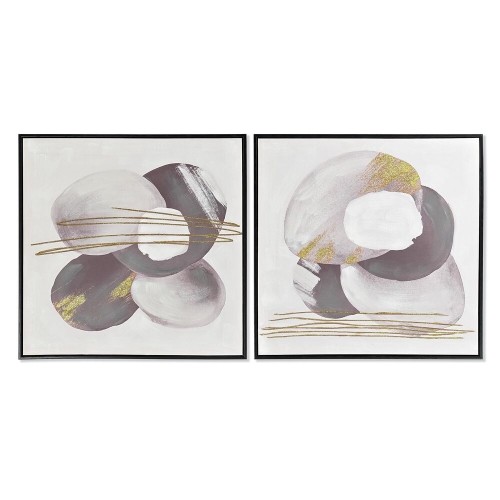 Glezna DKD Home Decor Abstrakts (2 gb.) (60 x 3,5 x 60 cm) image 1