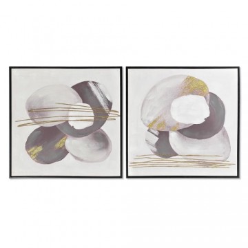 Glezna DKD Home Decor Abstrakts (2 gb.) (60 x 3,5 x 60 cm)