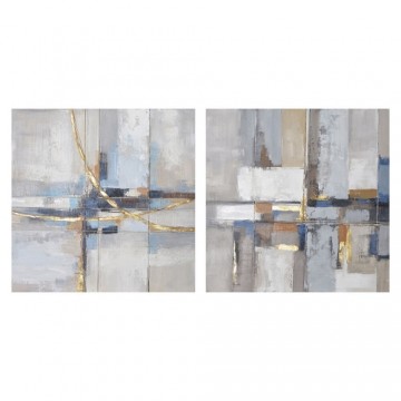 Glezna DKD Home Decor Abstrakts (100 x 3 x 100 cm) (2 gb.)