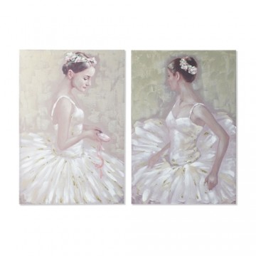 Картина DKD Home Decor Балерина (80 x 3 x 120 cm) (2 штук)