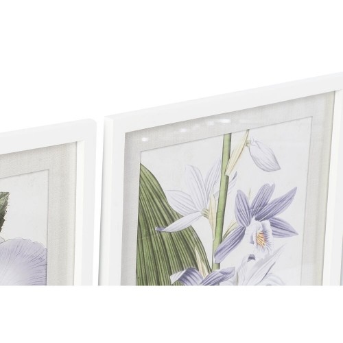 Glezna DKD Home Decor Цветы (40 x 2 x 54 cm) (6 gb.) image 2