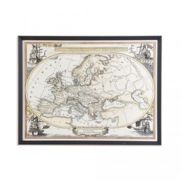 Glezna DKD Home Decor Pasaules Karte (83,5 x 3 x 63,5 cm)