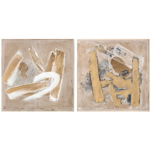 Glezna DKD Home Decor Abstrakts (92 x 4,5 x 92 cm) (2 gb.) image 1