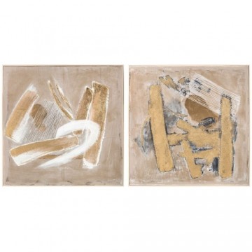 Glezna DKD Home Decor Abstrakts (92 x 4,5 x 92 cm) (2 gb.)
