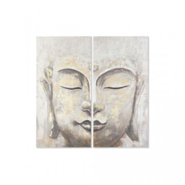 Набор из два картин DKD Home Decor Будда Восточный (120 x 3,7 x 120 cm) (2 pcs)