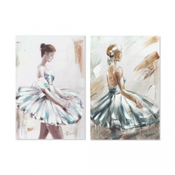 Картина DKD Home Decor Балерина (60 x 2,5 x 90 cm) (2 штук)