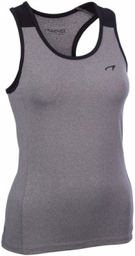 T-shirt for women AVENTO 33HK GMZ 36 Grey melange/Black