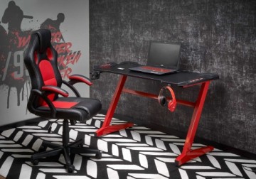 Halmar B49 desk black / red
