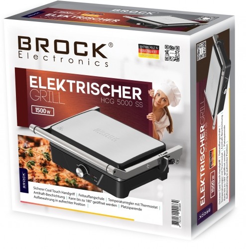 Brock Electronics BROCK Elektriskais grils, 2000W image 3