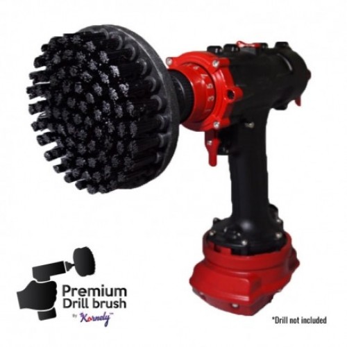 Профессиональная щетка Premium Drill Brush 5шт.- очень жесткий, черный, 13цм. image 3