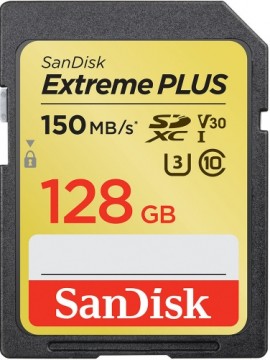 Sandisk memory card SDXC 128GB Extreme Plus