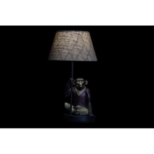 Galda lampa DKD Home Decor Brūns Daudzkrāsains Koloniāls 220 V 50 W Mērkaķis (27 x 25 x 44,5 cm) image 4