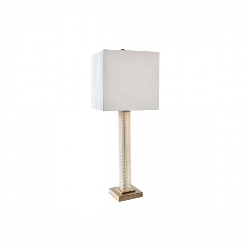 Galda lampa DKD Home Decor Bēšs Bronza 220 V 50 W (28 x 28 x 76 cm) image 1