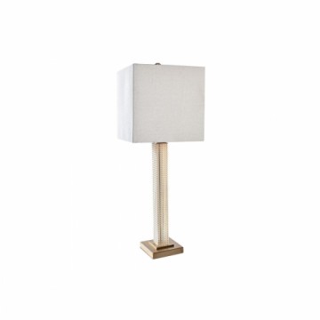 Galda lampa DKD Home Decor Bēšs Bronza 220 V 50 W (28 x 28 x 76 cm)