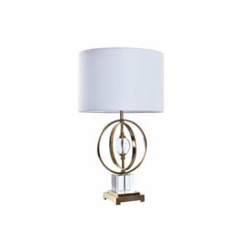 Galda lampa DKD Home Decor Bronza Balts 220 V 50 W Moderns (38 x 38 x 68 cm)