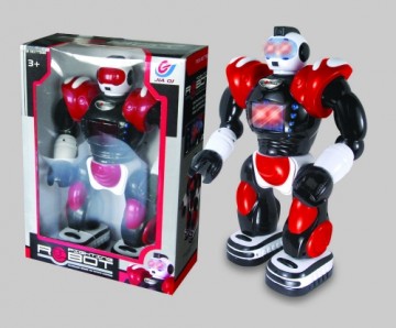 N Jia Qi Plastic Uz baterijām darbināms robots, 0709B090