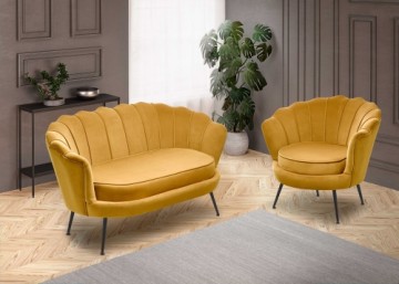 Halmar AMORINITO 2 l. chair, color: mustard