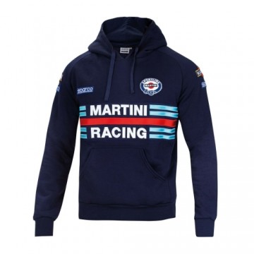 Vīriešu Sporta Krekls ar Kapuci Sparco Martini Racing Zils (XXL Izmērs)