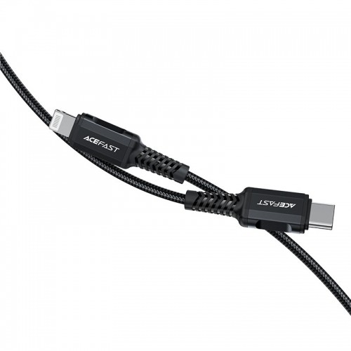 Acefast cable MFI USB Type C - Lightning 1,8m, 30W, 3A black (C4-01 C Black) image 2