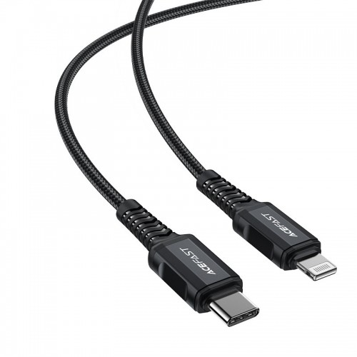 Acefast cable MFI USB Type C - Lightning 1,8m, 30W, 3A black (C4-01 C Black) image 3