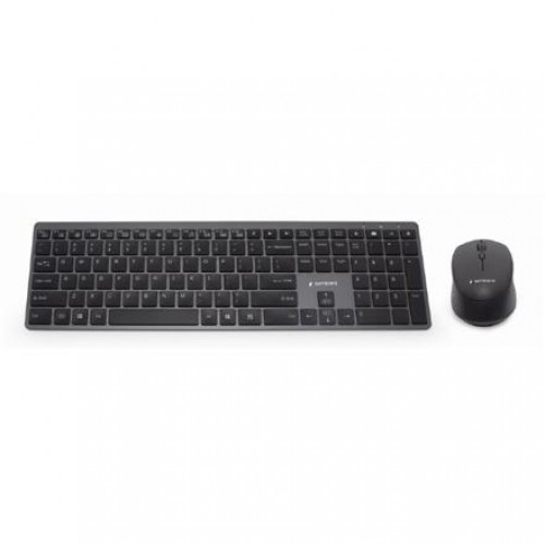 Gembird Backlight Pro Business Slim wireless desktop set 	KBS-ECLIPSE-M500 Keyboard and Mouse Set,  Wireless, Mouse included, US, Black image 1