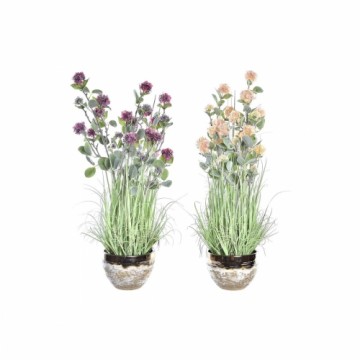 Декоративное растение DKD Home Decor Кувшин Фарфор Розовый Светло Pозовый PVC (20 x 20 x 78 cm) (2 штук)