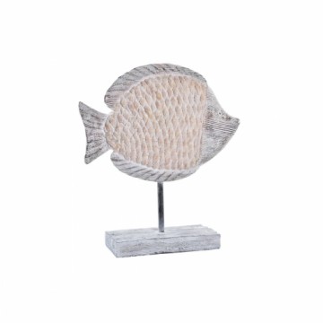 Декоративная фигура DKD Home Decor Натуральный Серый Смола Рыба Средиземноморье (27,4 x 9 x 32 cm)