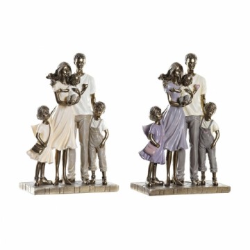 Dekoratīvās figūriņas DKD Home Decor Bronza Sveķi Moderns Ģimene (17,5 x 8,5 x 26 cm) (2 gb.)