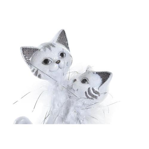 Dekoratīvās figūriņas DKD Home Decor Balts Sveķi Kaķu (15 x 10 x 29 cm) image 3