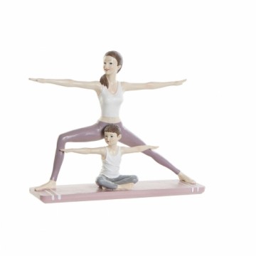 Декоративная фигура DKD Home Decor Розовый Смола Yoga (24 x 6,5 x 19,5 cm)