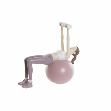 Декоративная фигура DKD Home Decor Розовый Смола Yoga (18,5 x 8 x 17,5 cm)