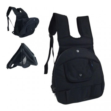 Pet Backpack Gloria Kangaroo Melns Paplašināms (30 x 20 x 34 cm)
