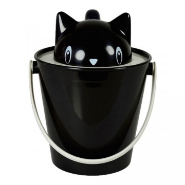 Контейнерное ведро United Pets кот Чёрный полипропилен (20 cm)